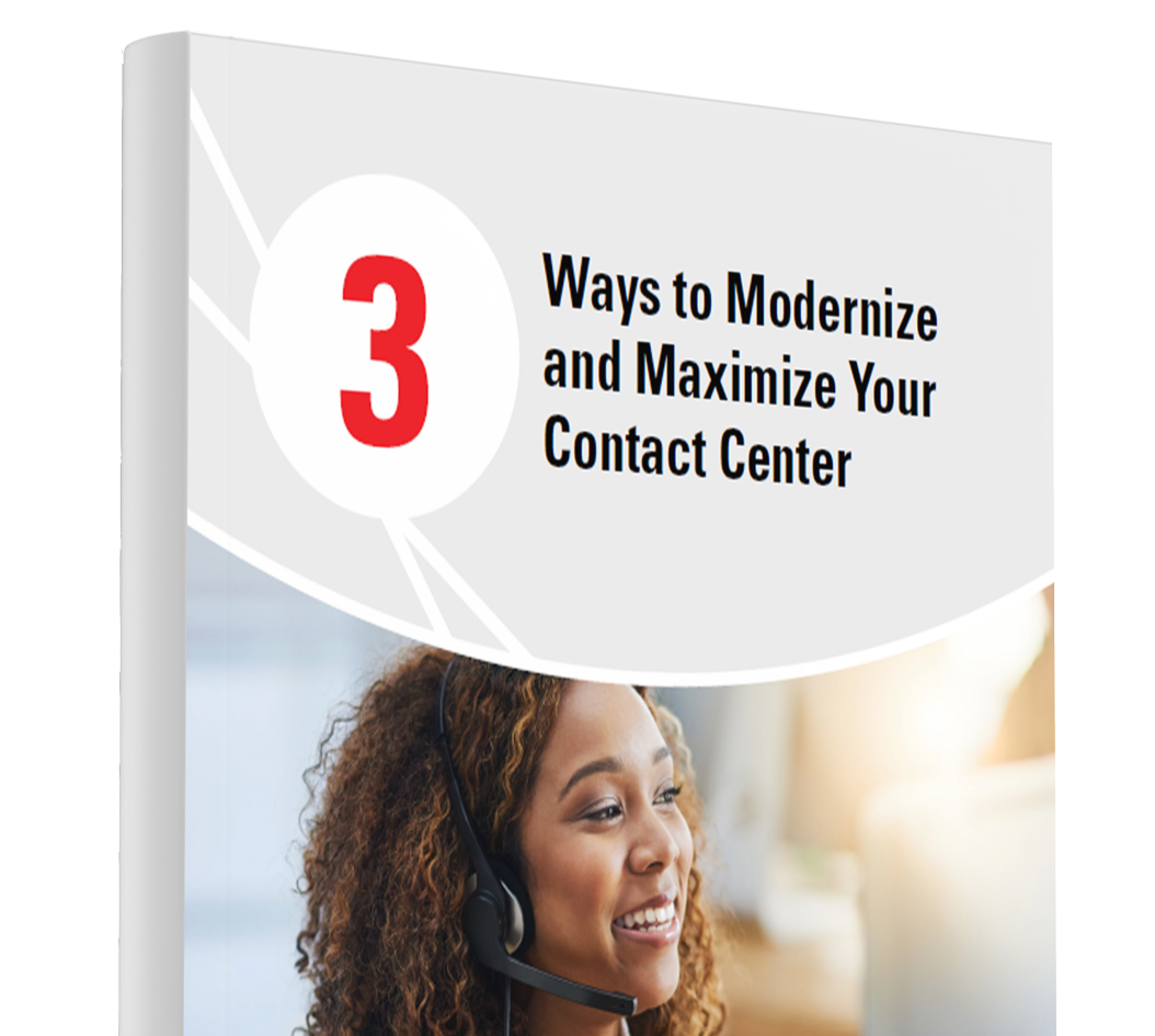 ebook cover of 3 ways to maximize your contact center