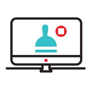 webinar white circle